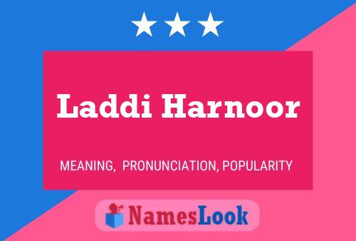 Laddi Harnoor Name Poster