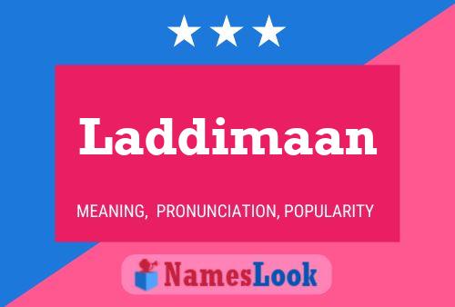 Laddimaan Name Poster