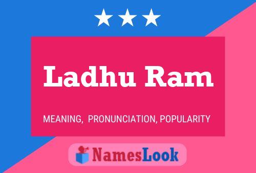 Ladhu Ram Name Poster