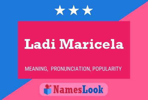 Ladi Maricela Name Poster