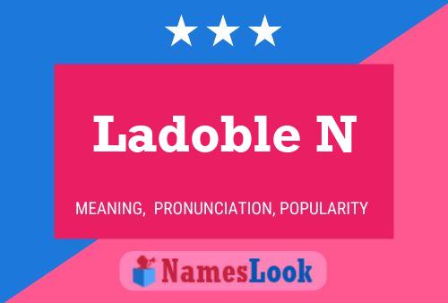 Ladoble N Name Poster