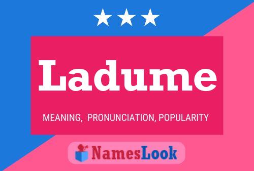 Ladume Name Poster