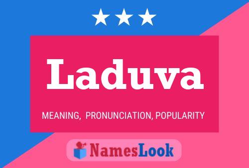 Laduva Name Poster