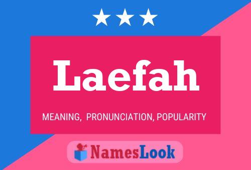 Laefah Name Poster