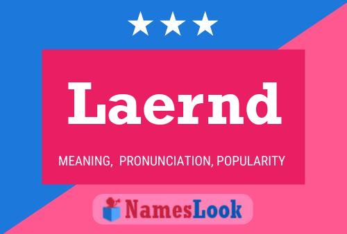 Laernd Name Poster