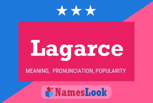 Lagarce Name Poster