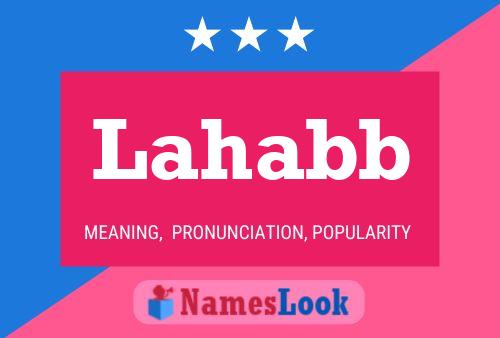 Lahabb Name Poster