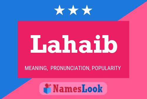 Lahaib Name Poster