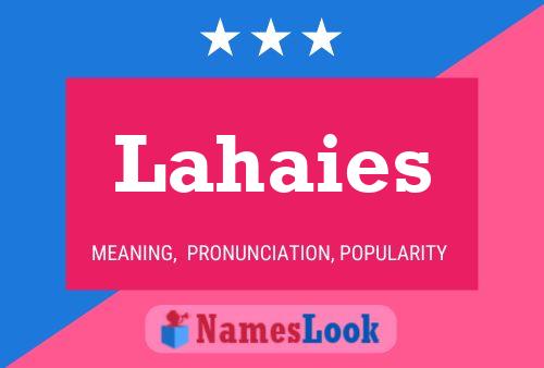 Lahaies Name Poster