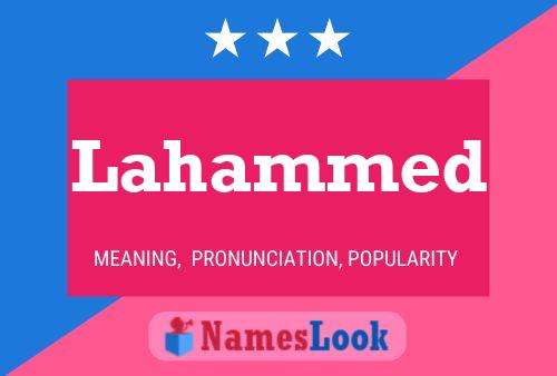 Lahammed Name Poster