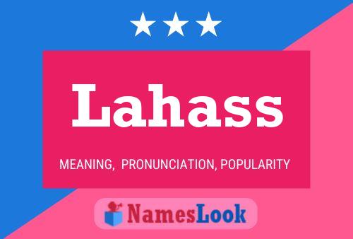 Lahass Name Poster