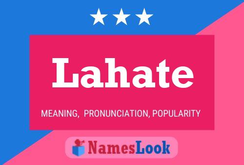 Lahate Name Poster