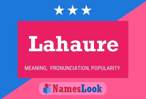 Lahaure Name Poster