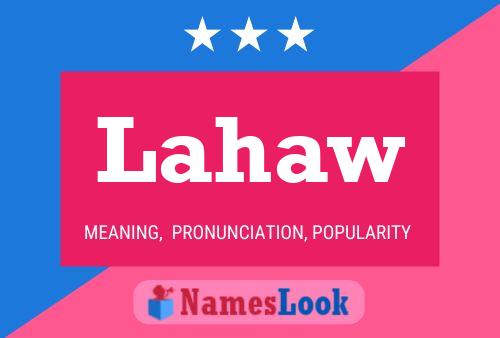 Lahaw Name Poster