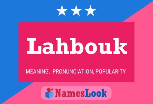 Lahbouk Name Poster