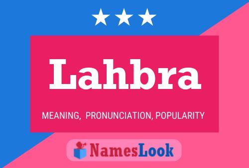 Lahbra Name Poster