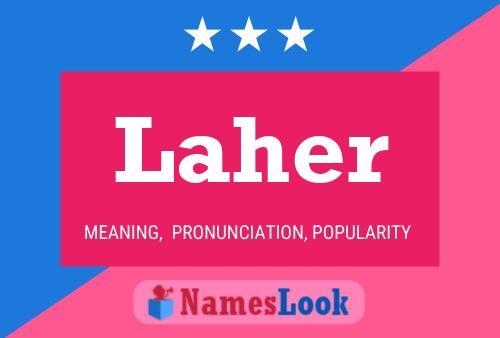 Laher Name Poster