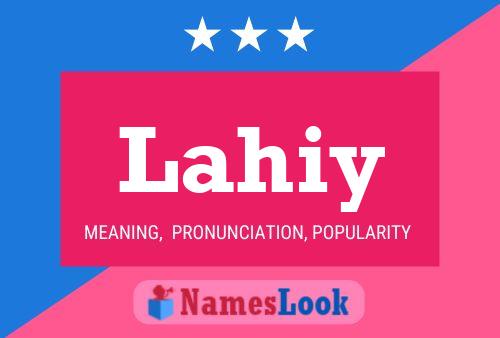 Lahiy Name Poster