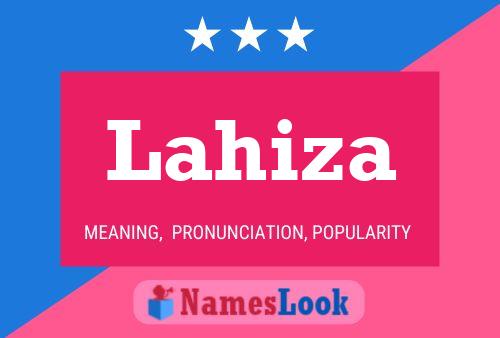 Lahiza Name Poster