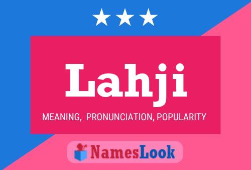 Lahji Name Poster