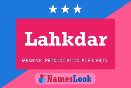 Lahkdar Name Poster