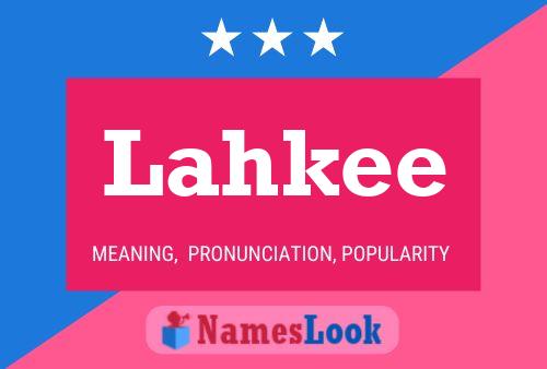 Lahkee Name Poster