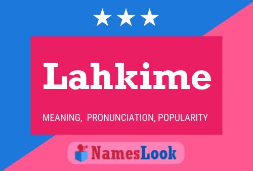 Lahkime Name Poster