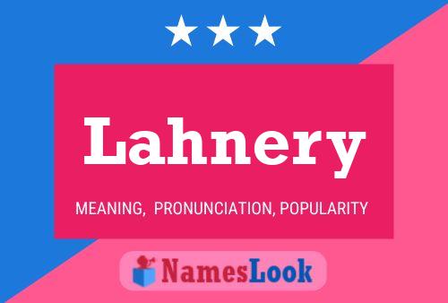 Lahnery Name Poster