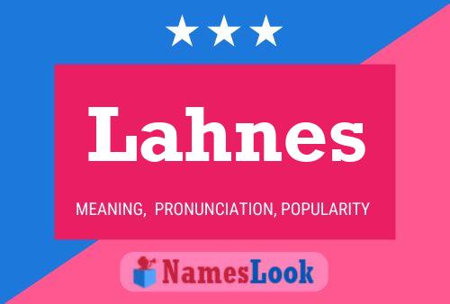 Lahnes Name Poster