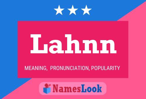 Lahnn Name Poster