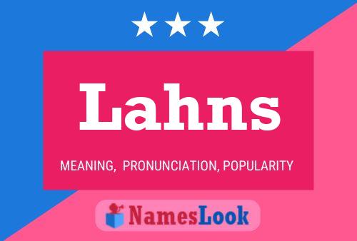 Lahns Name Poster