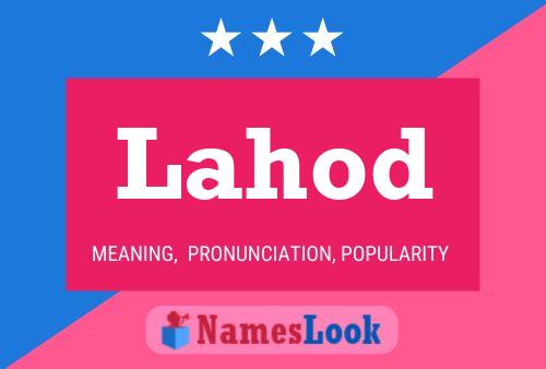 Lahod Name Poster