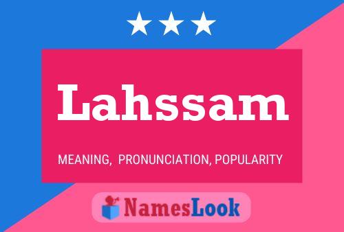 Lahssam Name Poster