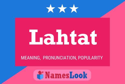 Lahtat Name Poster