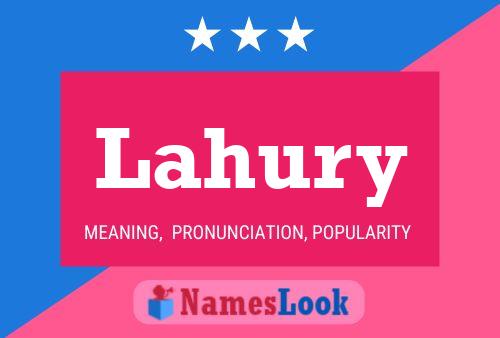 Lahury Name Poster