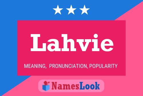 Lahvie Name Poster