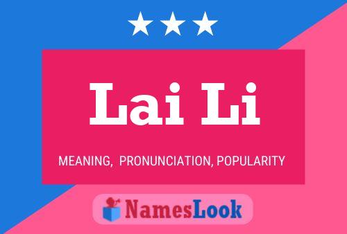 Lai Li Name Poster