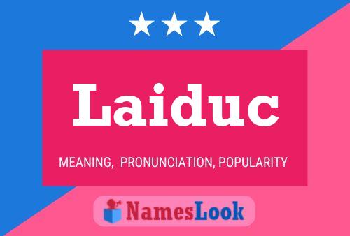 Laiduc Name Poster