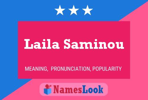 Laila Saminou Name Poster