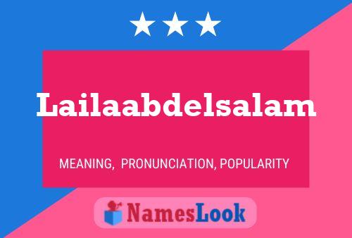 Lailaabdelsalam Name Poster