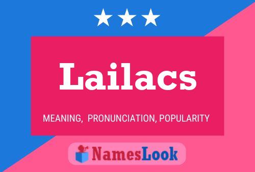 Lailacs Name Poster