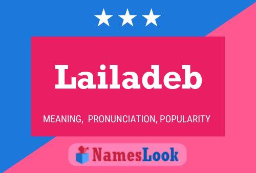 Lailadeb Name Poster