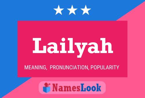 Lailyah Name Poster