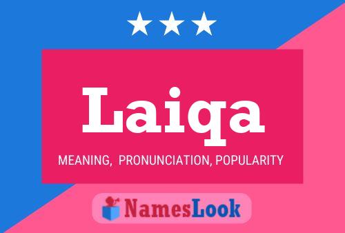 Laiqa Name Poster