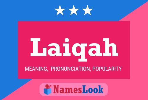 Laiqah Name Poster