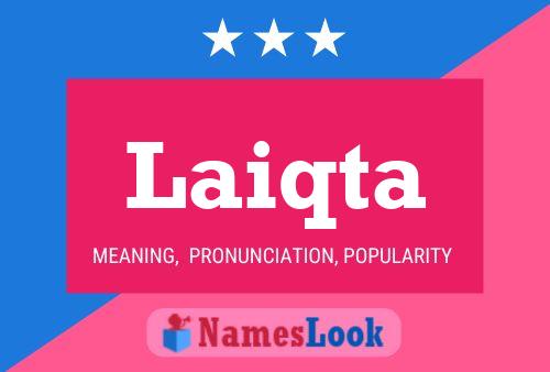 Laiqta Name Poster