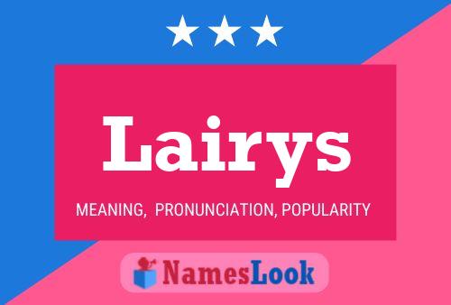 Lairys Name Poster