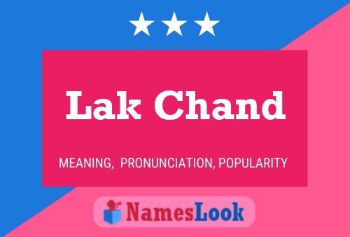 Lak Chand Name Poster