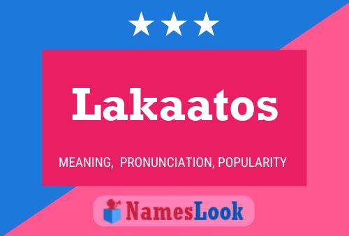 Lakaatos Name Poster