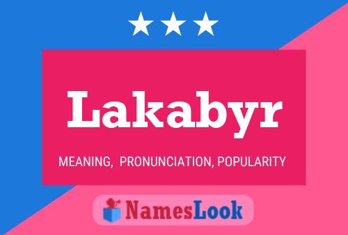 Lakabyr Name Poster